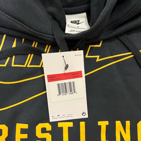 Nike Men's Size Large Wrestling Hoodie - Picture 2 of 3